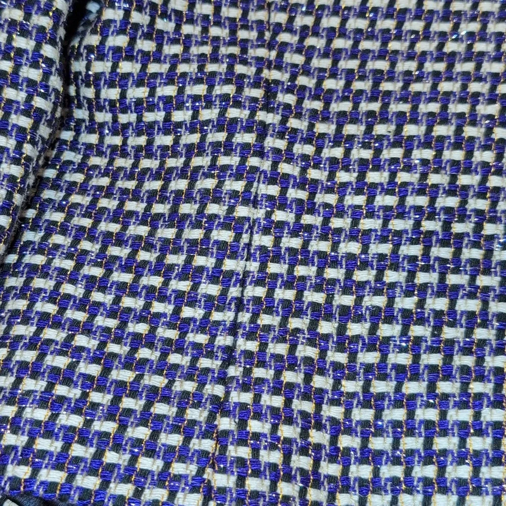 J. Crew Silk Blend Tweed shimmer Blazer Basket Weave